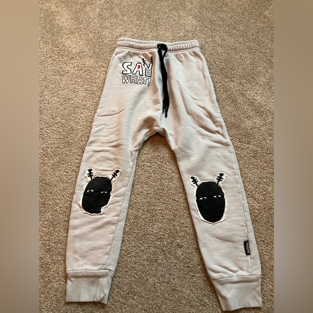 NUNUNU Say What Joggers with knee patches